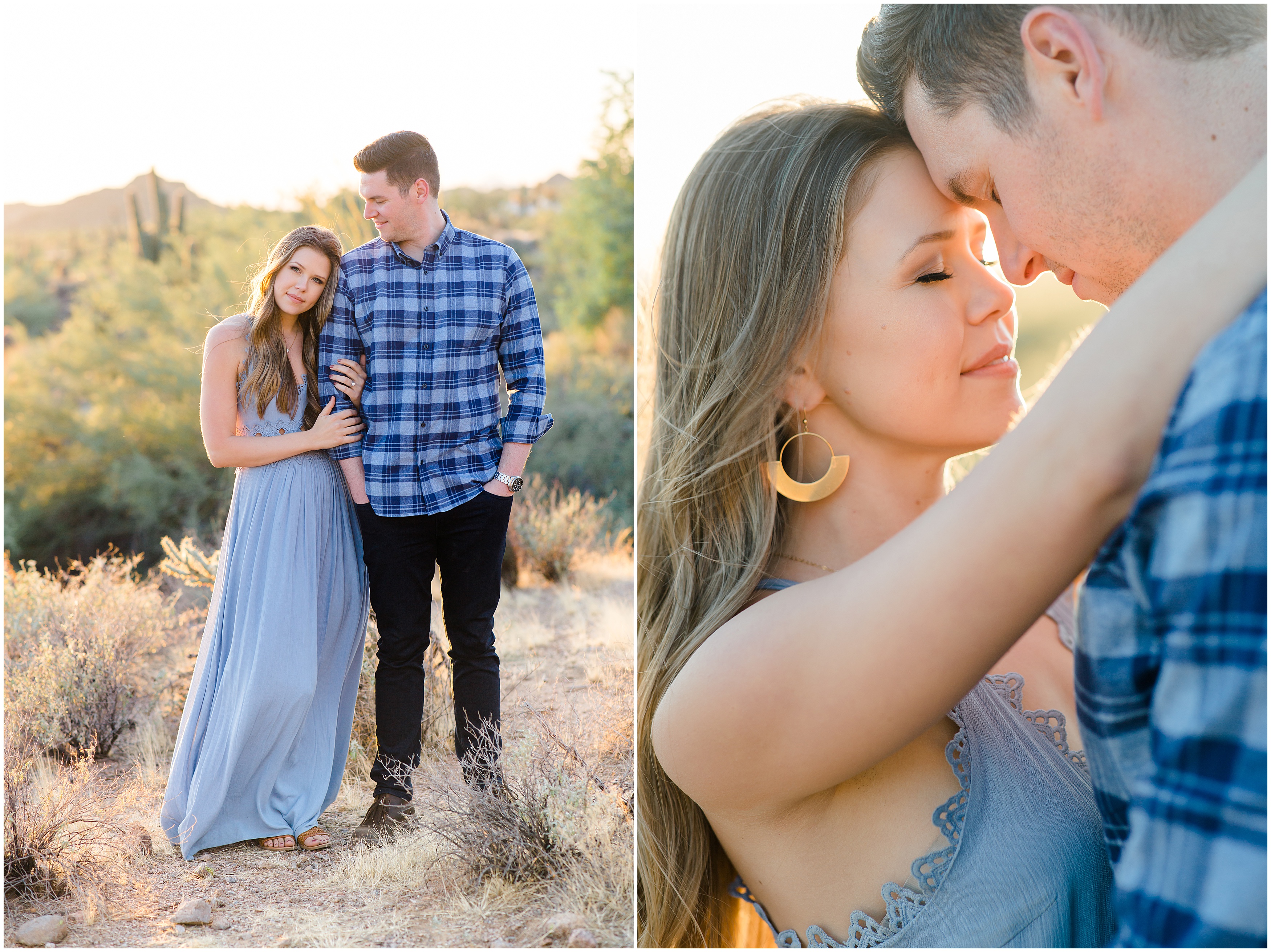 A gorgeous sunset anniversary session in Scottsdale, Arizona by photographer Courtney Bosworth