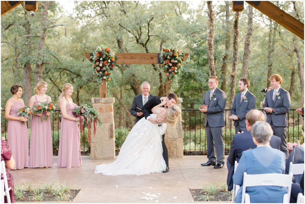 A beautiful fall wedding at The Springs Events Venue in Aubrey, Texas by photographer Courtney Bosworth