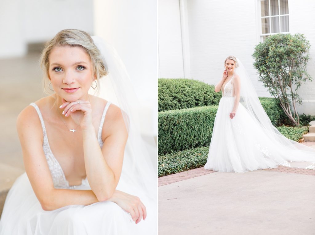 Courtney Bosworth Photography photographs Texas bridal portrait session