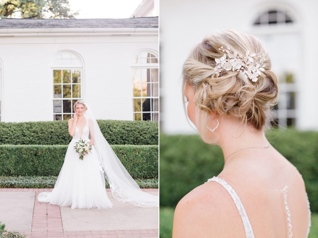 Courtney Bosworth Photography photographs bride's details in hair