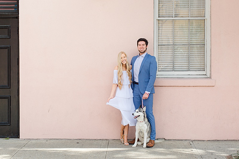 Rainbow Row engagement session with Courtney Bosworth Photography