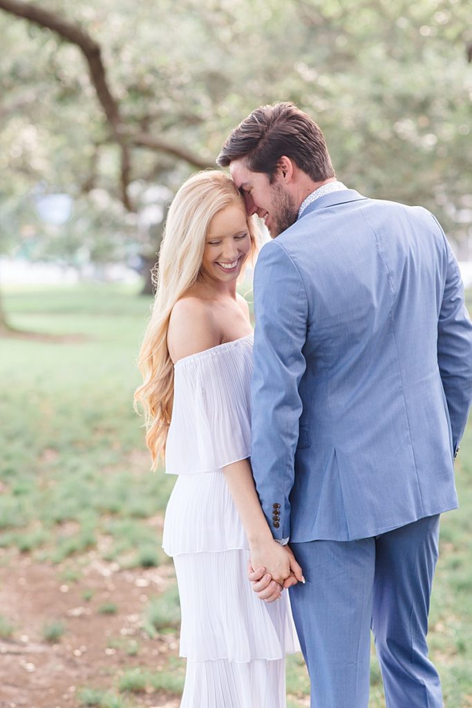 South Carolina engagement portraits with dog photographed by Courtney Bosworth Photography