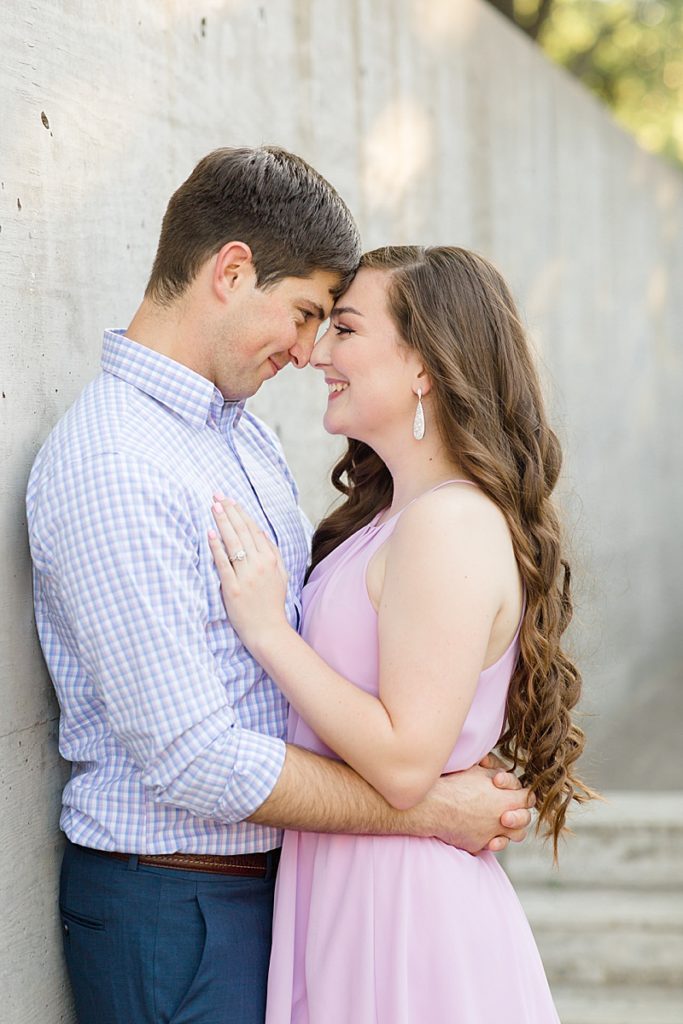 engagement portraits in the summer for Dallas TX couple