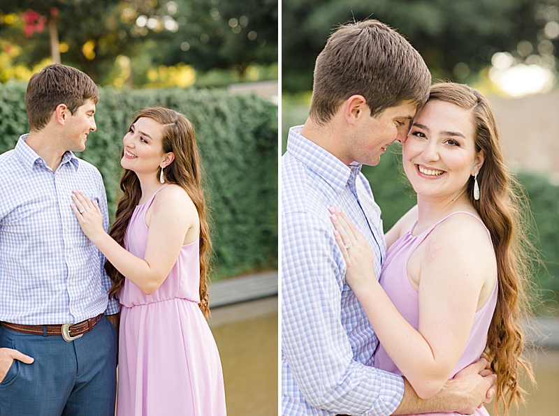 summer engagement portraits in Fort Worth TX photographed by Courtney Bosworth Photography