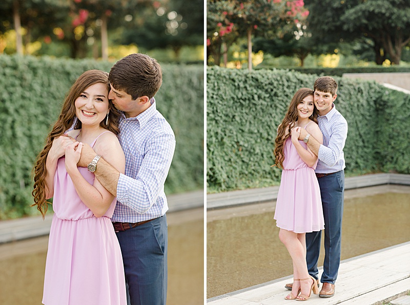 engagement portraits by green wall with Courtney Bosworth Photography