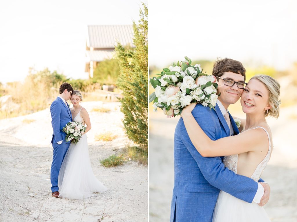 Texas wedding portraits at sunset with Courtney Bosworth Photography