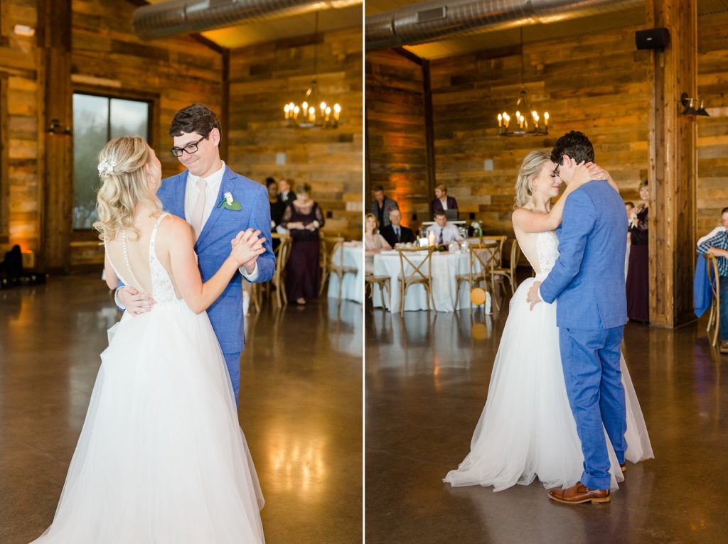 bride and groom's first dance at Stone Crest Venue