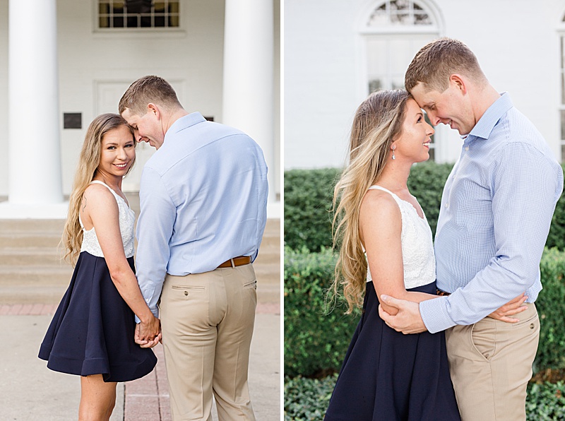Arlington Hall at Lee Park engagement session with Courtney Bosworth Photography