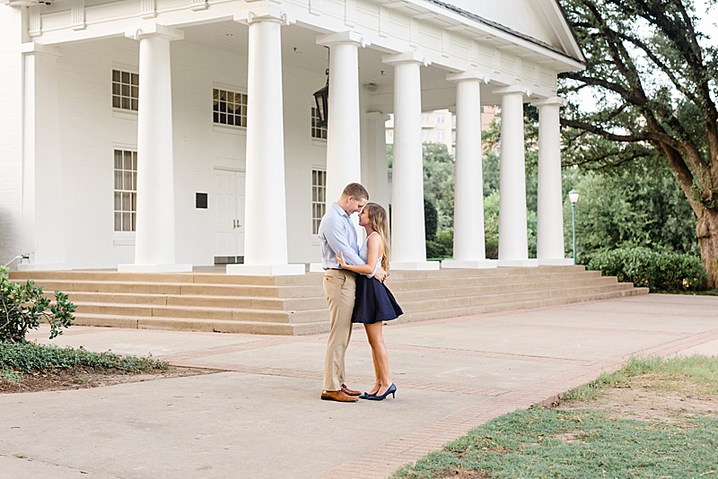 Arlington Hall at Lee Park engagement portraits with Courtney Bosworth Photography