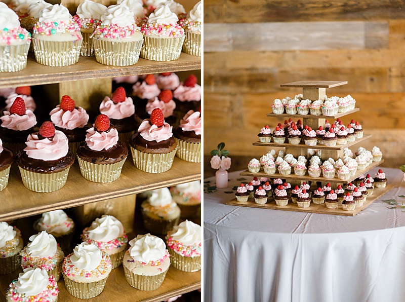 cupcakes at Texas wedding