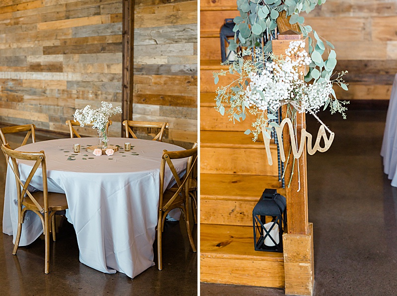 wedding table centerpieces and details
