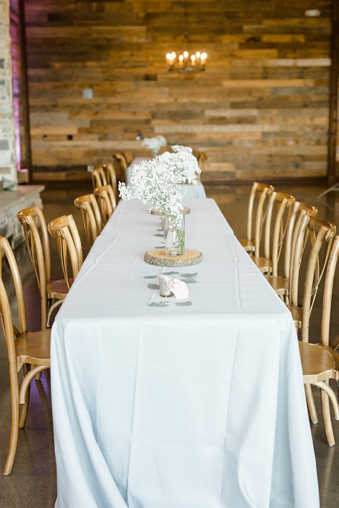 family style seating at Stone Crest Venue