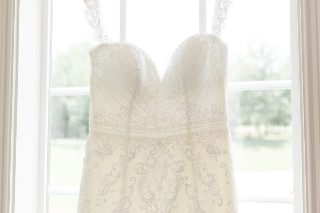 bride's gown details photographed by Courtney Bosworth Photography