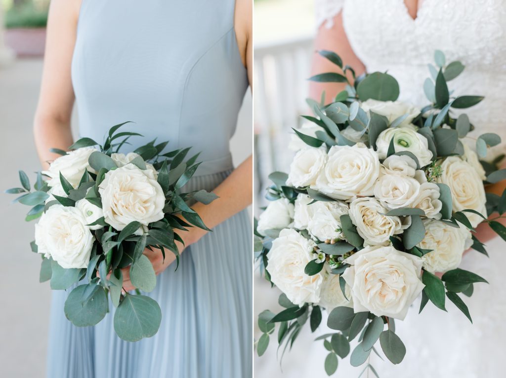 wedding bouquets for bridesmaid and bride