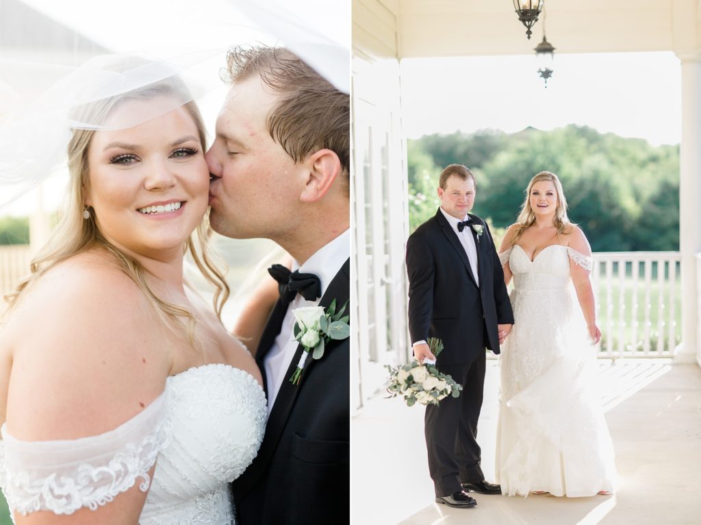 The Milestone Denton wedding portraits for bride and groom in Texas 