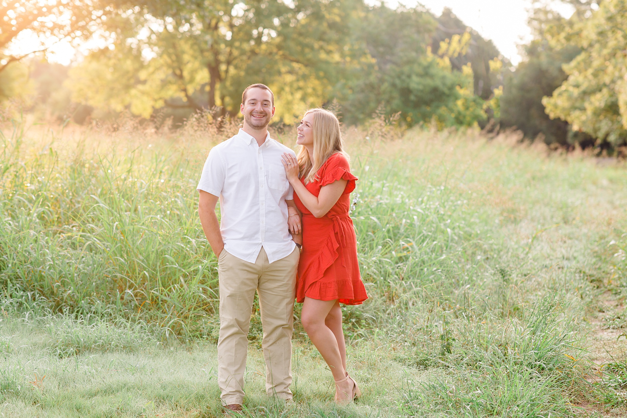 sunset Dallas Texas engagement session