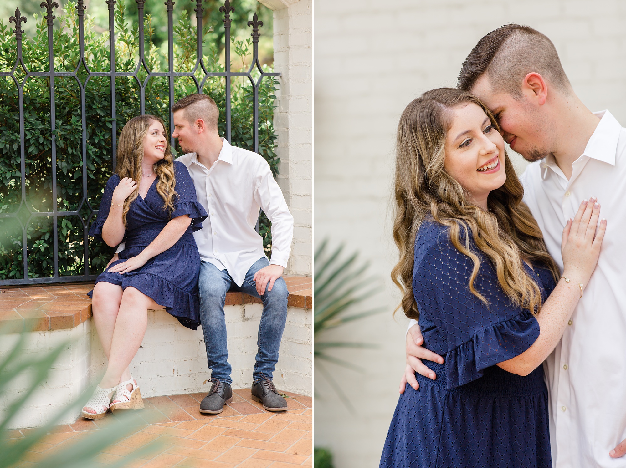 Dallas TX engagement photos by iron gate