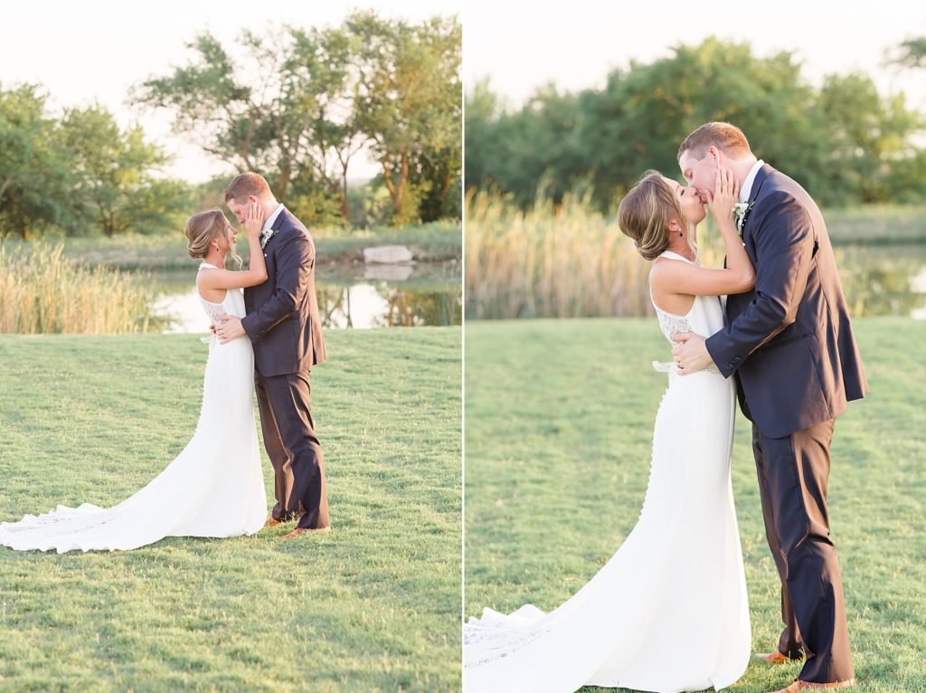 sunset The Nest at Ruth Farms wedding portraits by Courtney Bosworth Photography