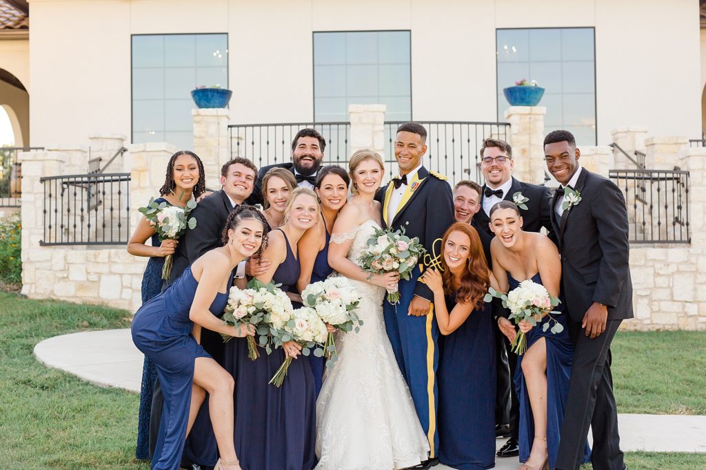 bridal party portraits in Texas