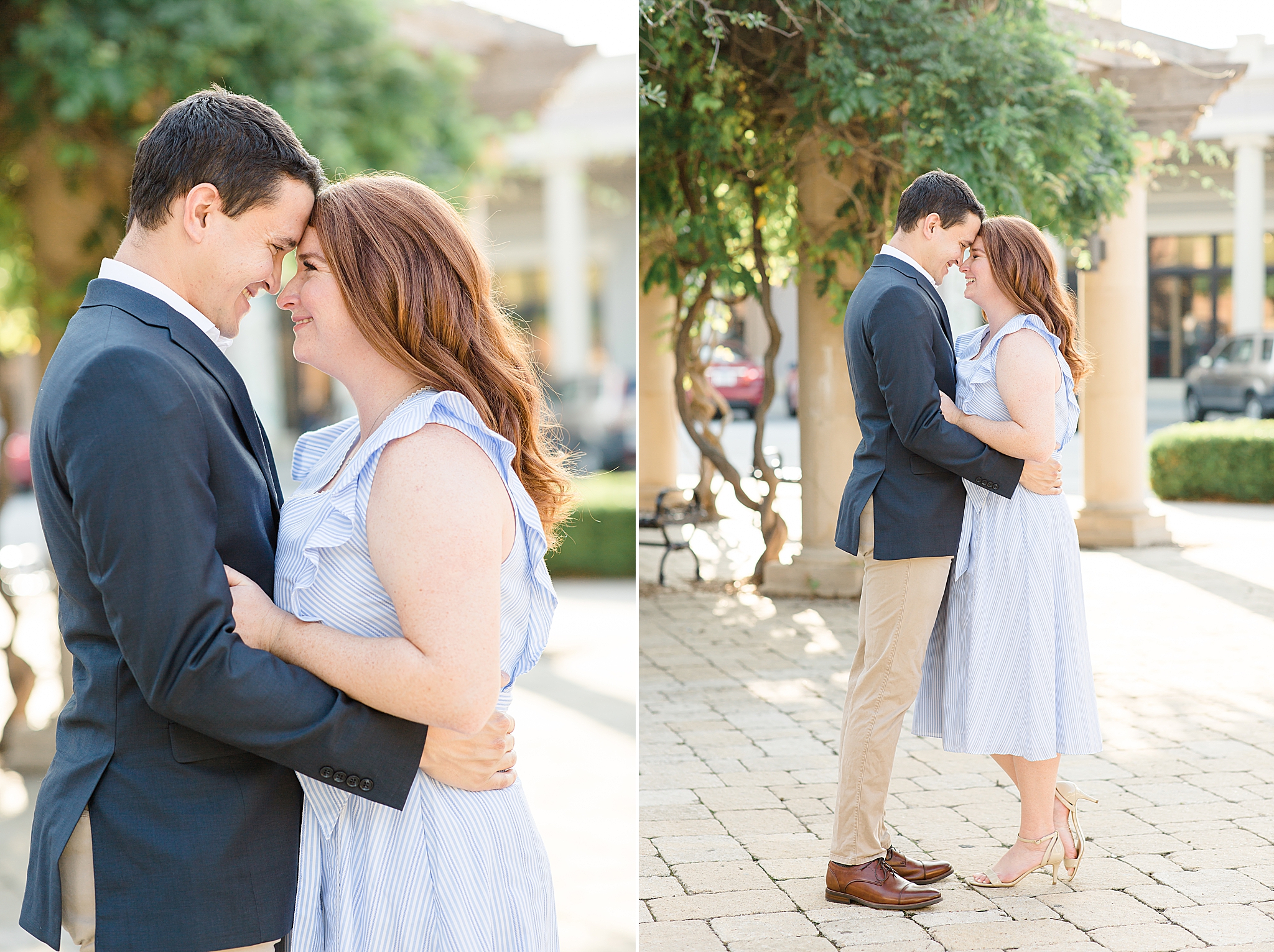 engagement session in Southlake Town Square