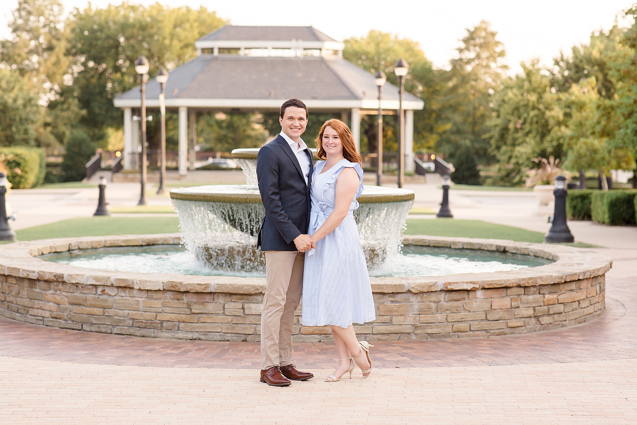 Southlake Town Square engagement portraits with Courtney Bosworth Photography