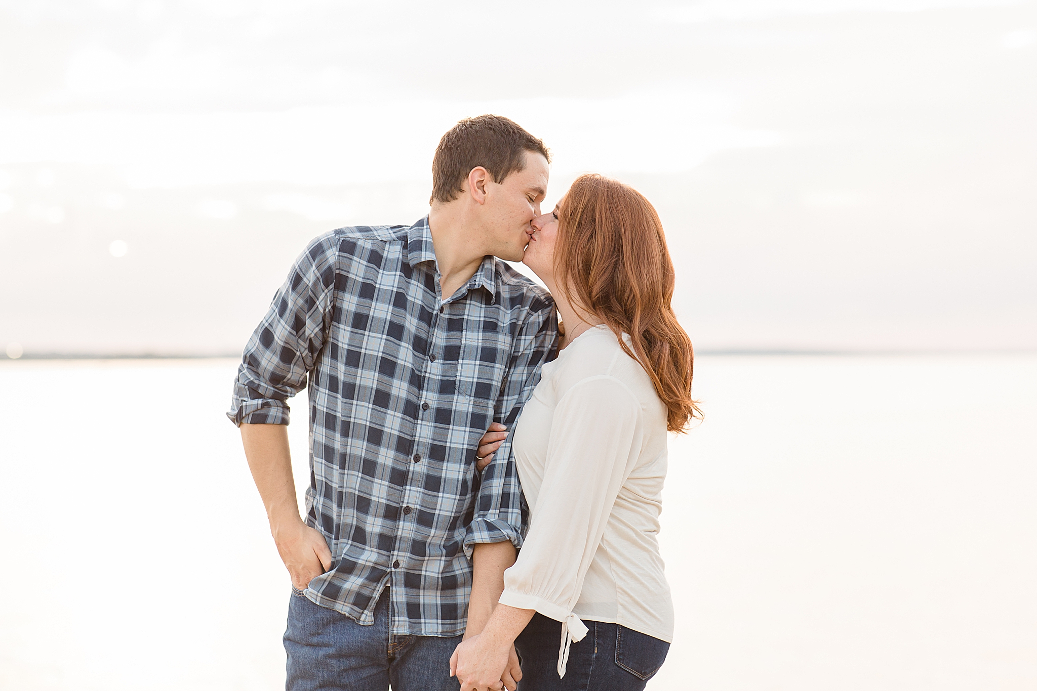 waterfront engagement session
