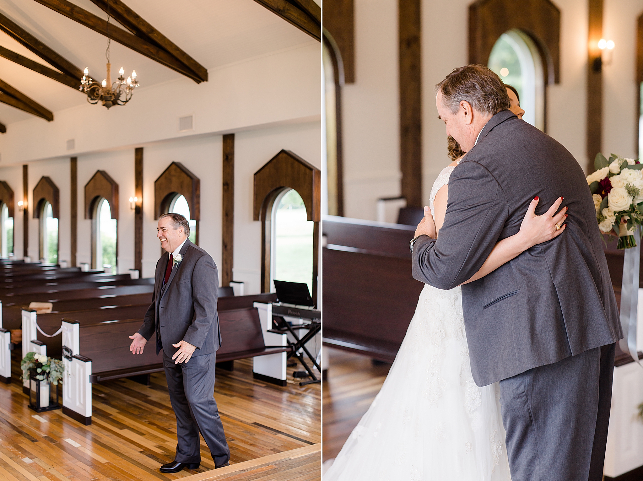 dad's reaction to bride during first look