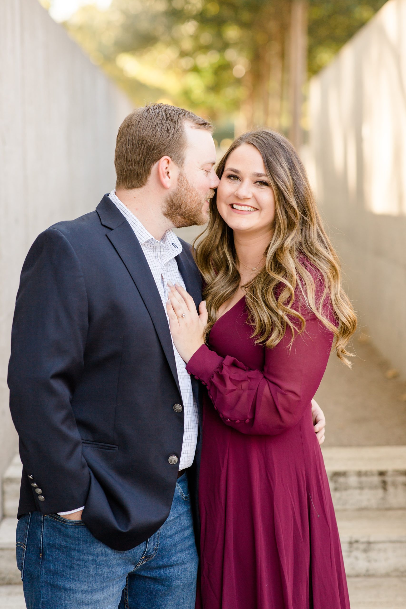 golden hour engagement session in Dallas TX
