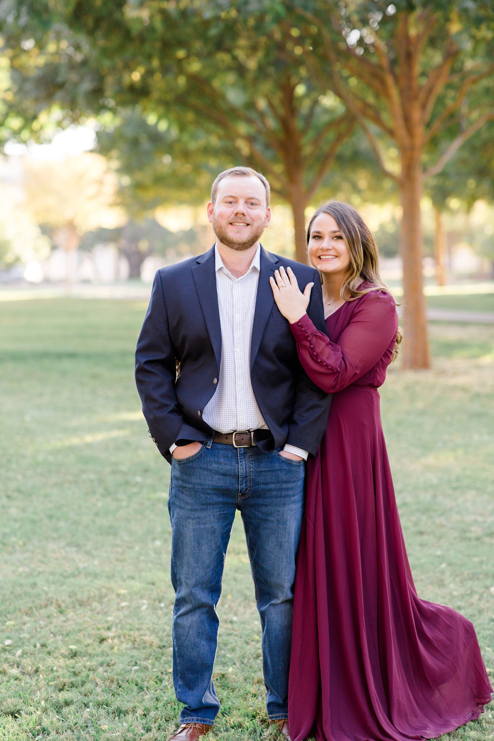Kimball Art Museum engagement session in Dallas