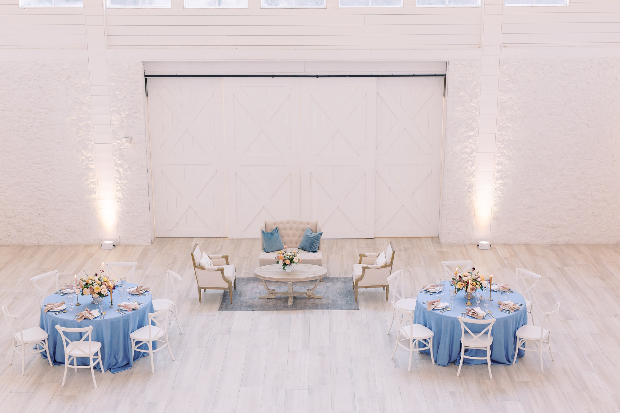 seating area for wedding reception in Texas