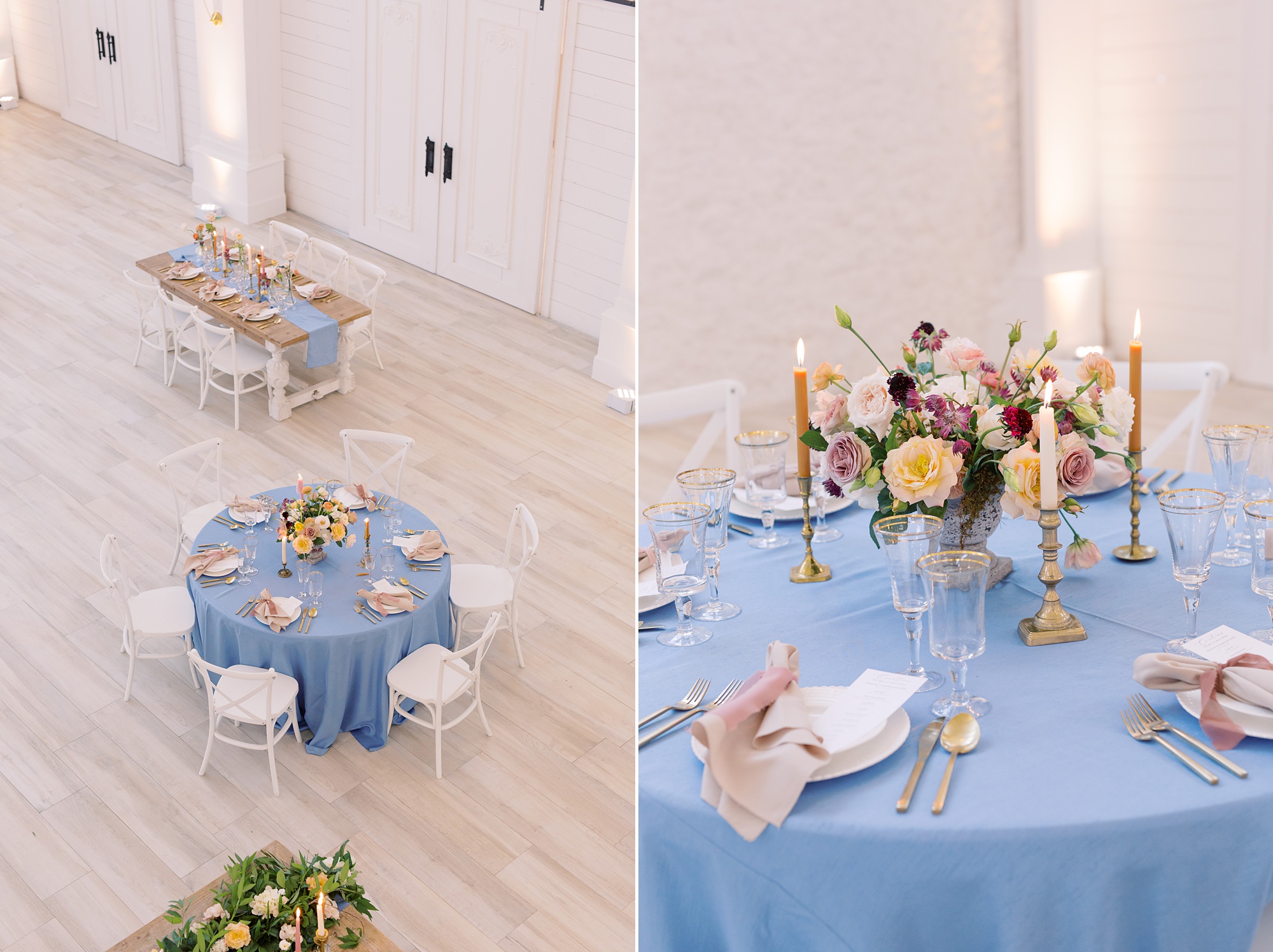 romantic wedding reception at The Nest at Ruth Farms
