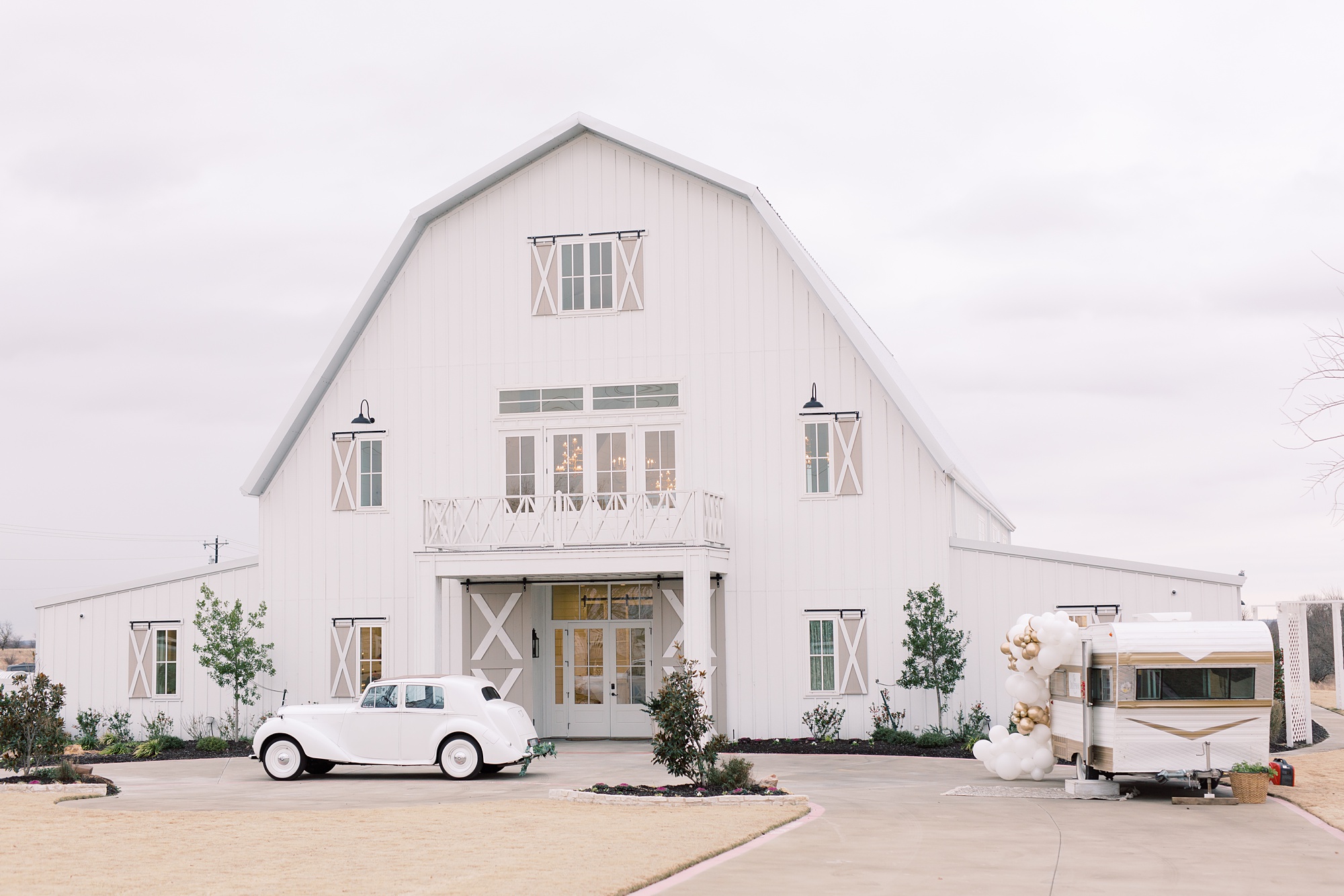 vintage getaway car and photo booth at The Nest at Ruth Farms