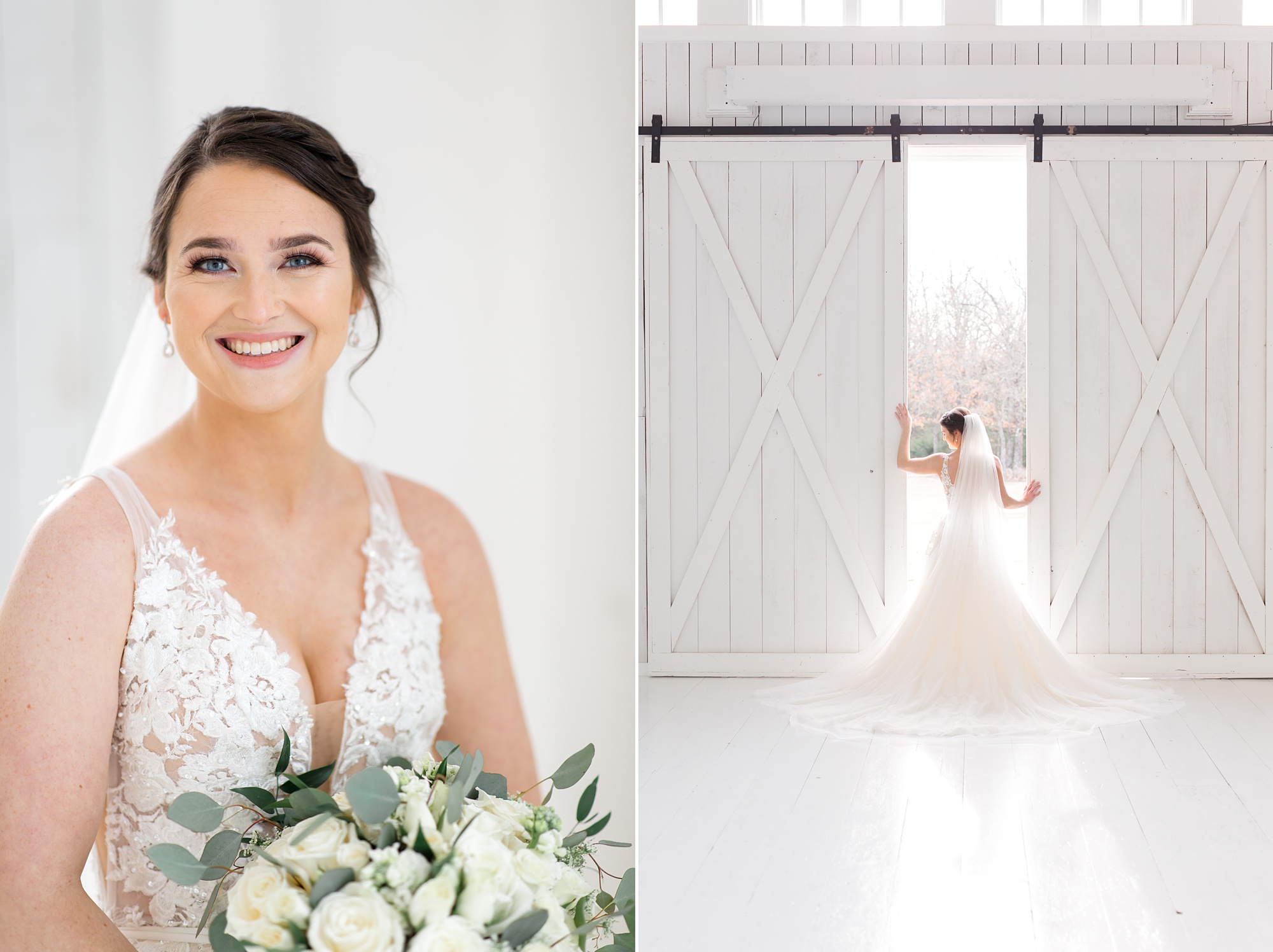 elegant southern bridal portraits at the White Sparrow