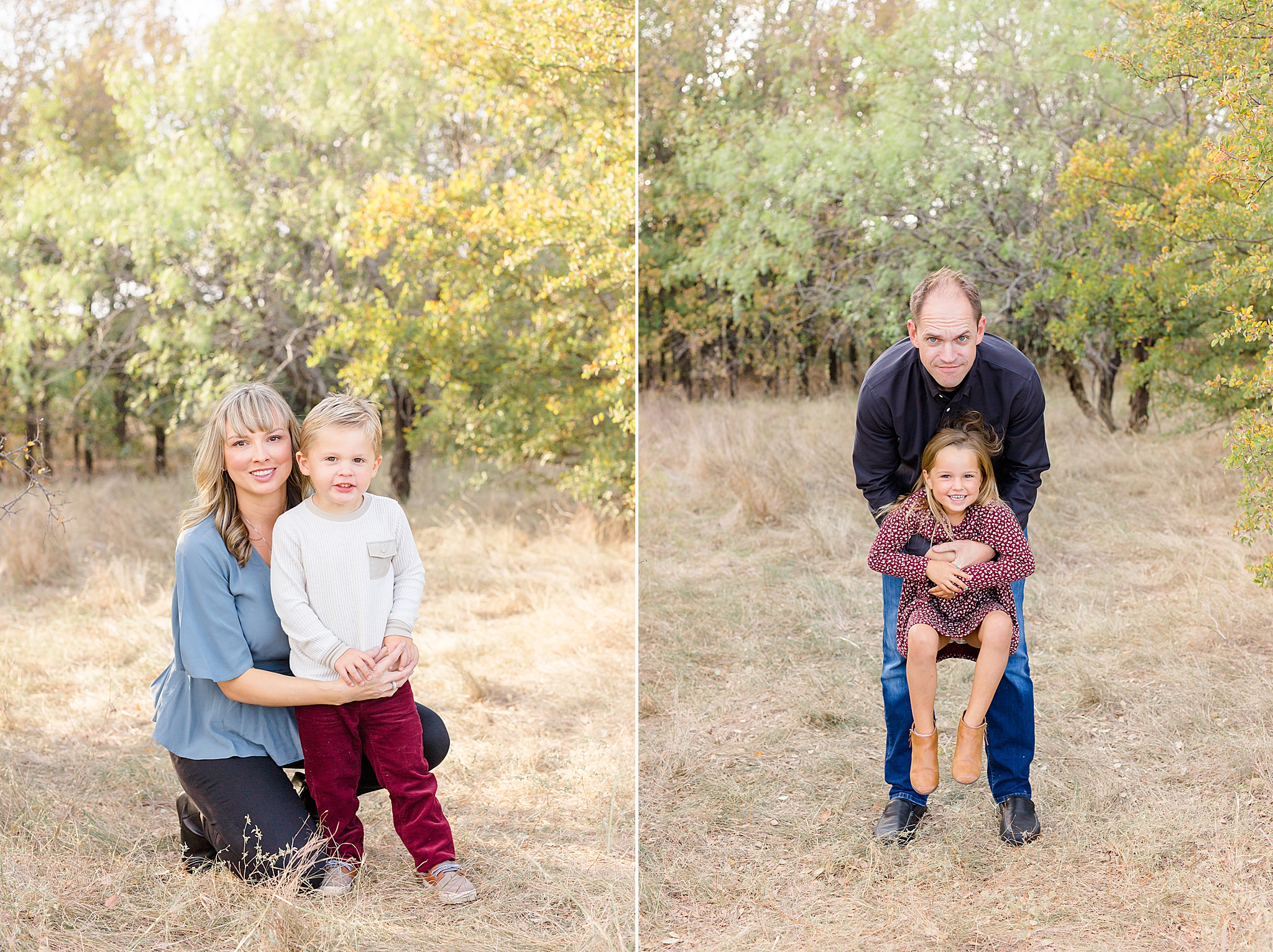 parents play with kids during Murrell Park family session