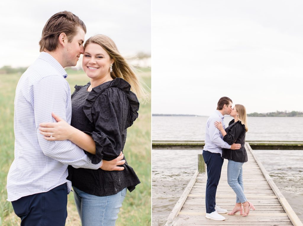 Dallas TX engagement photos in the spring with young couple 