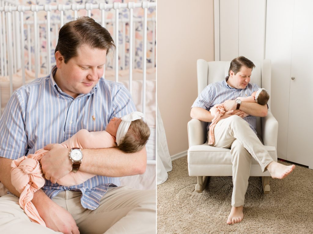 Texas newborn session at home in nursery 