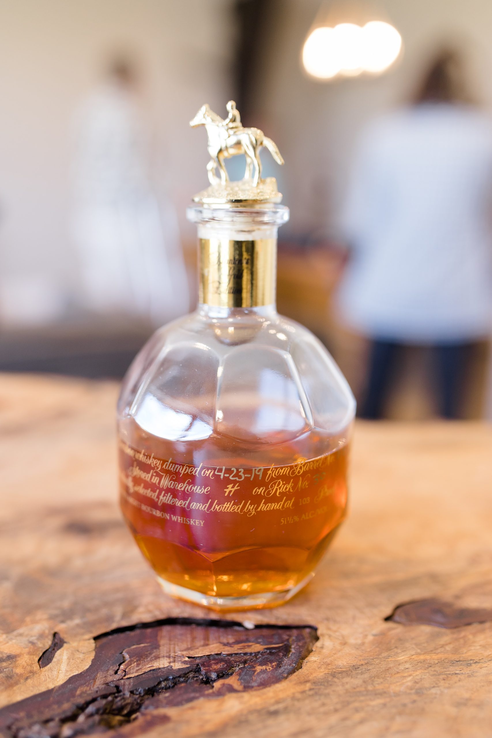 bourbon in bottle for Oak + Ivy wedding prep