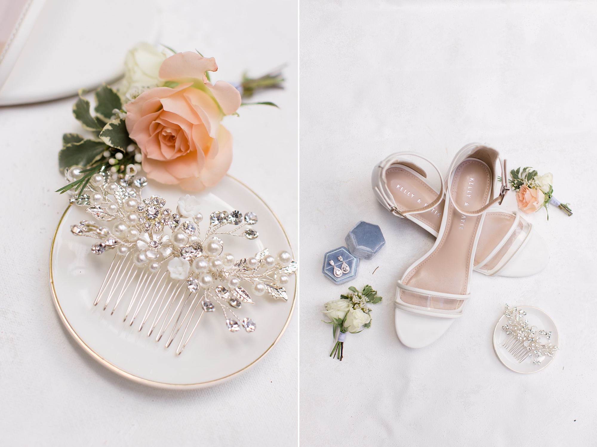 bride's details for Texas wedding day