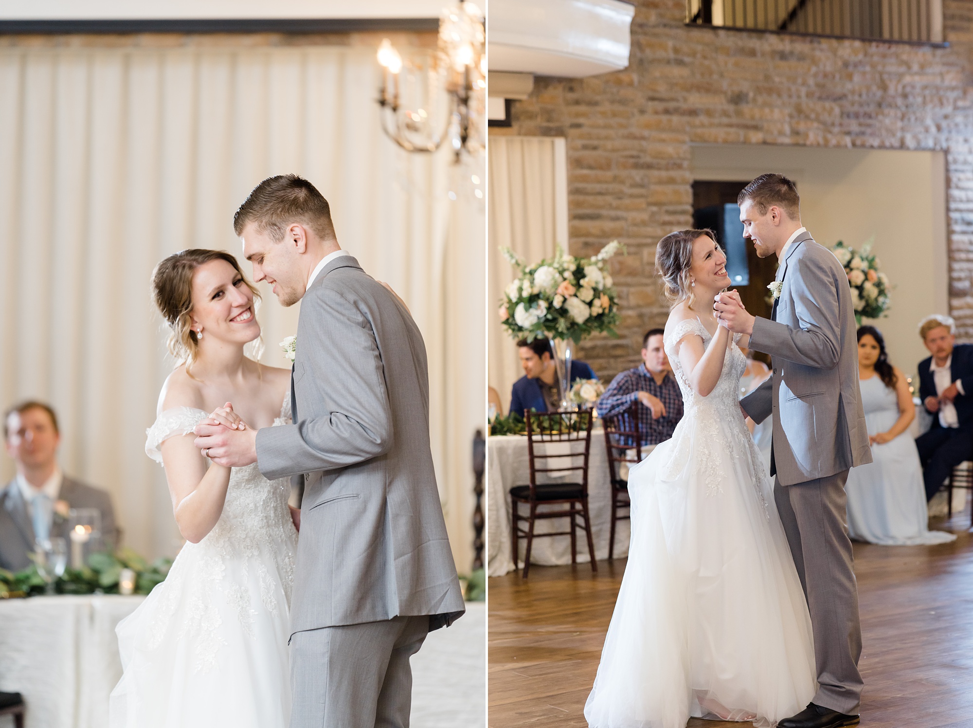 first dance for bride and groom during Texas wedding reception