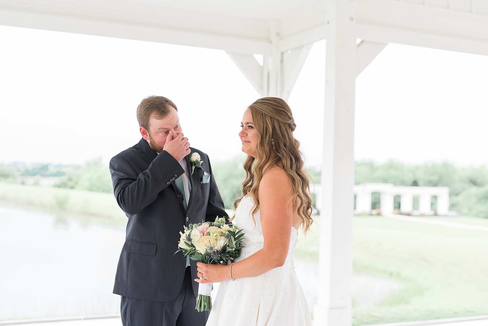 newlyweds tear up during first look at The Grand Ivory