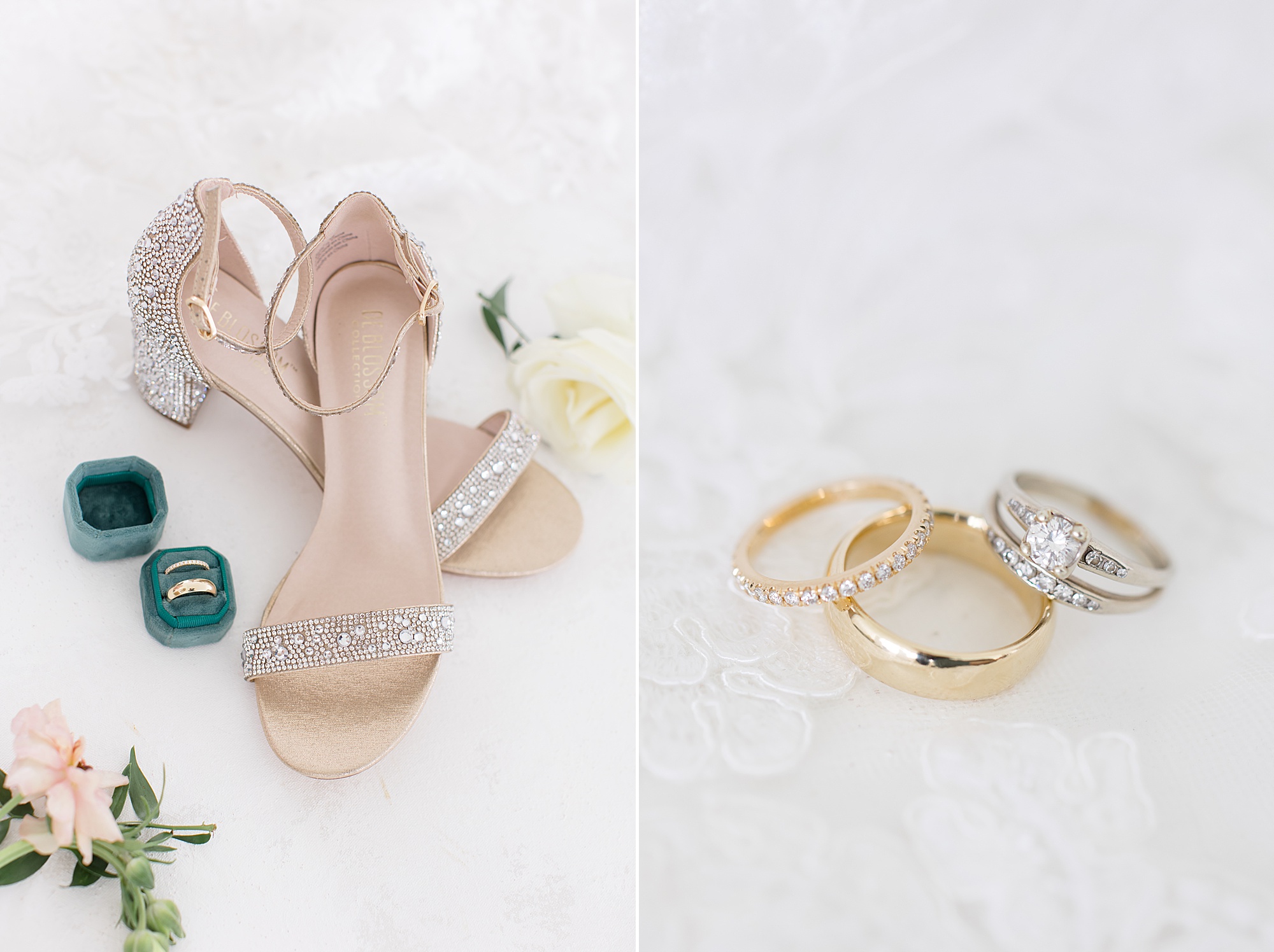 bride's details for The Grand Ivory wedding day 