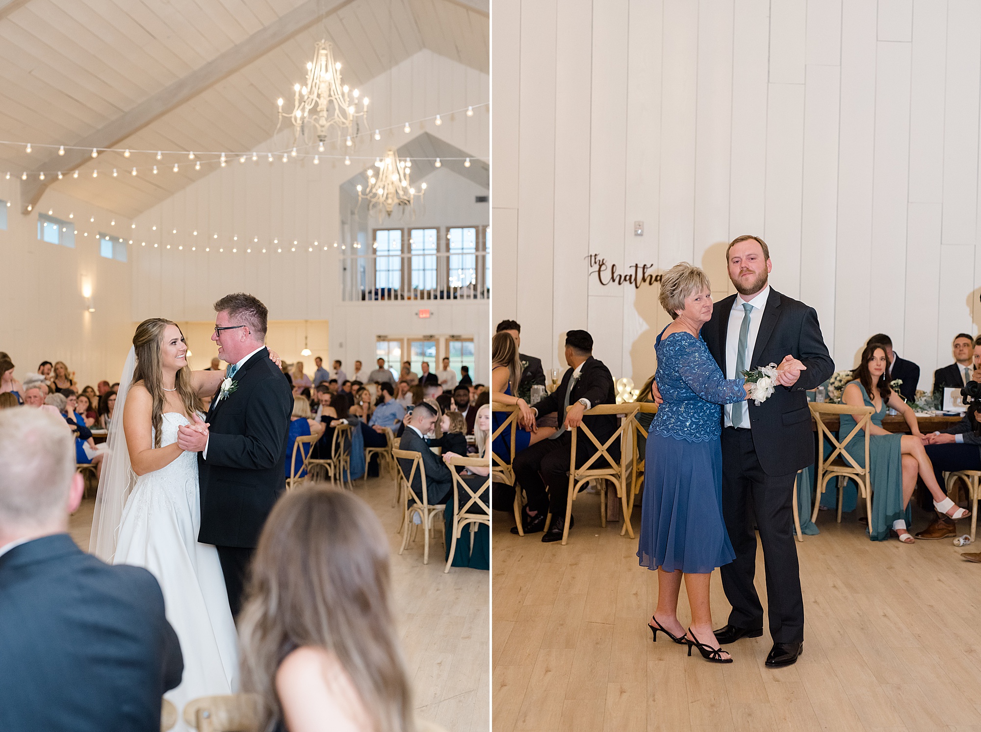 parent dances during Texas wedding reception