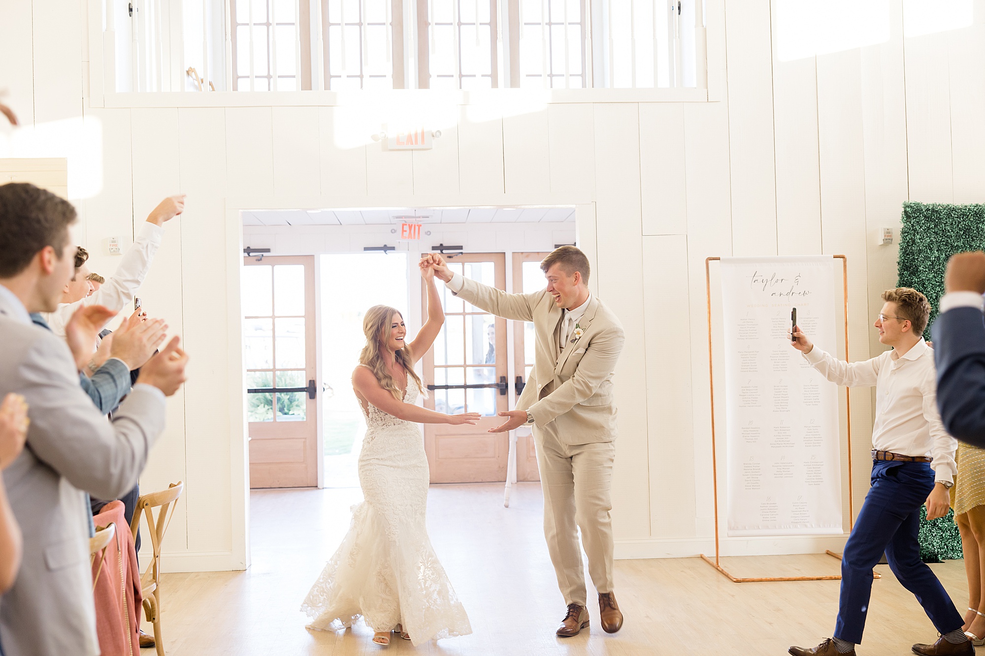 bride and groom dance during Texas wedding reception