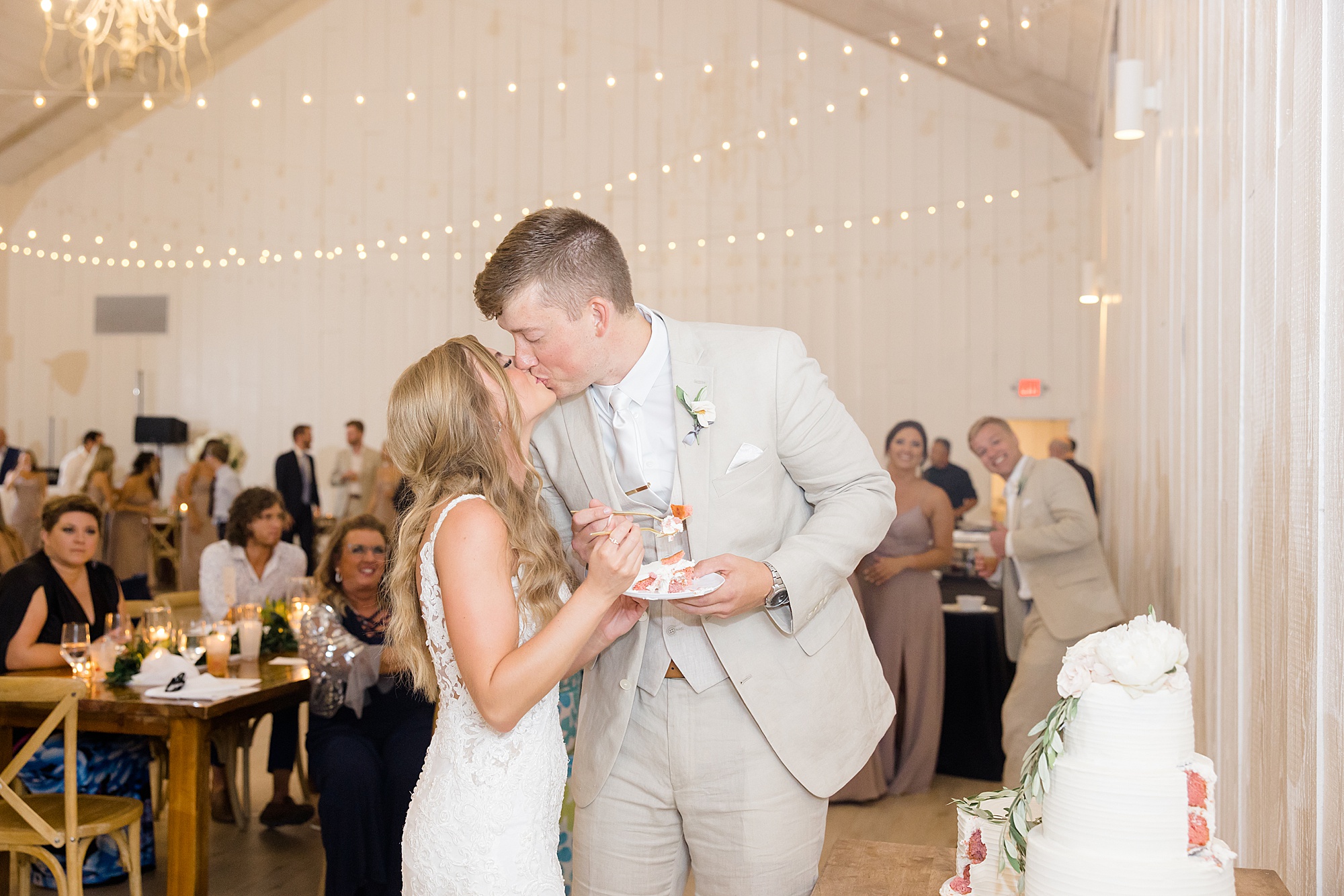 newlyweds dance during wedding reception