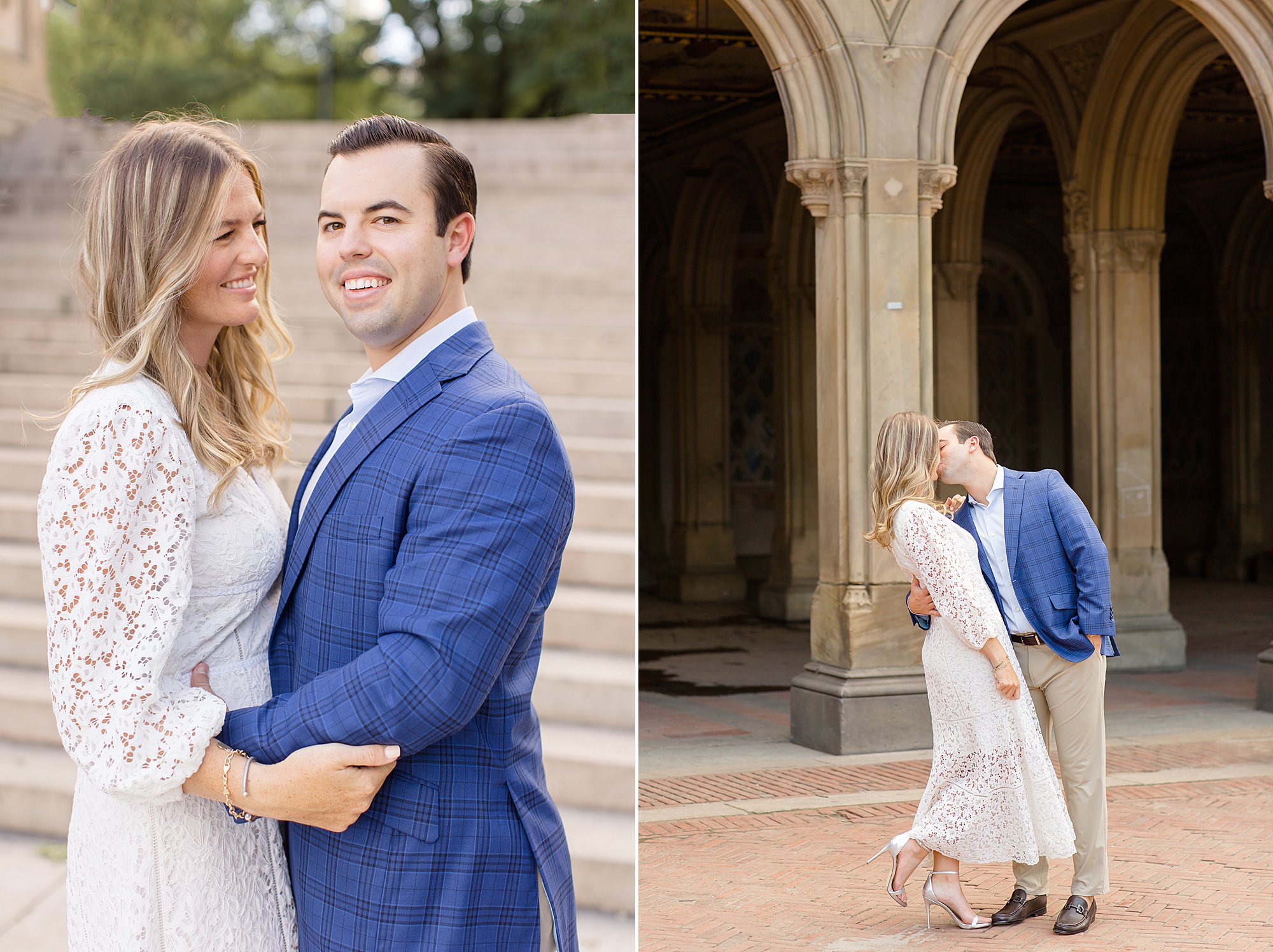 New York City engagement photos in Central Park
