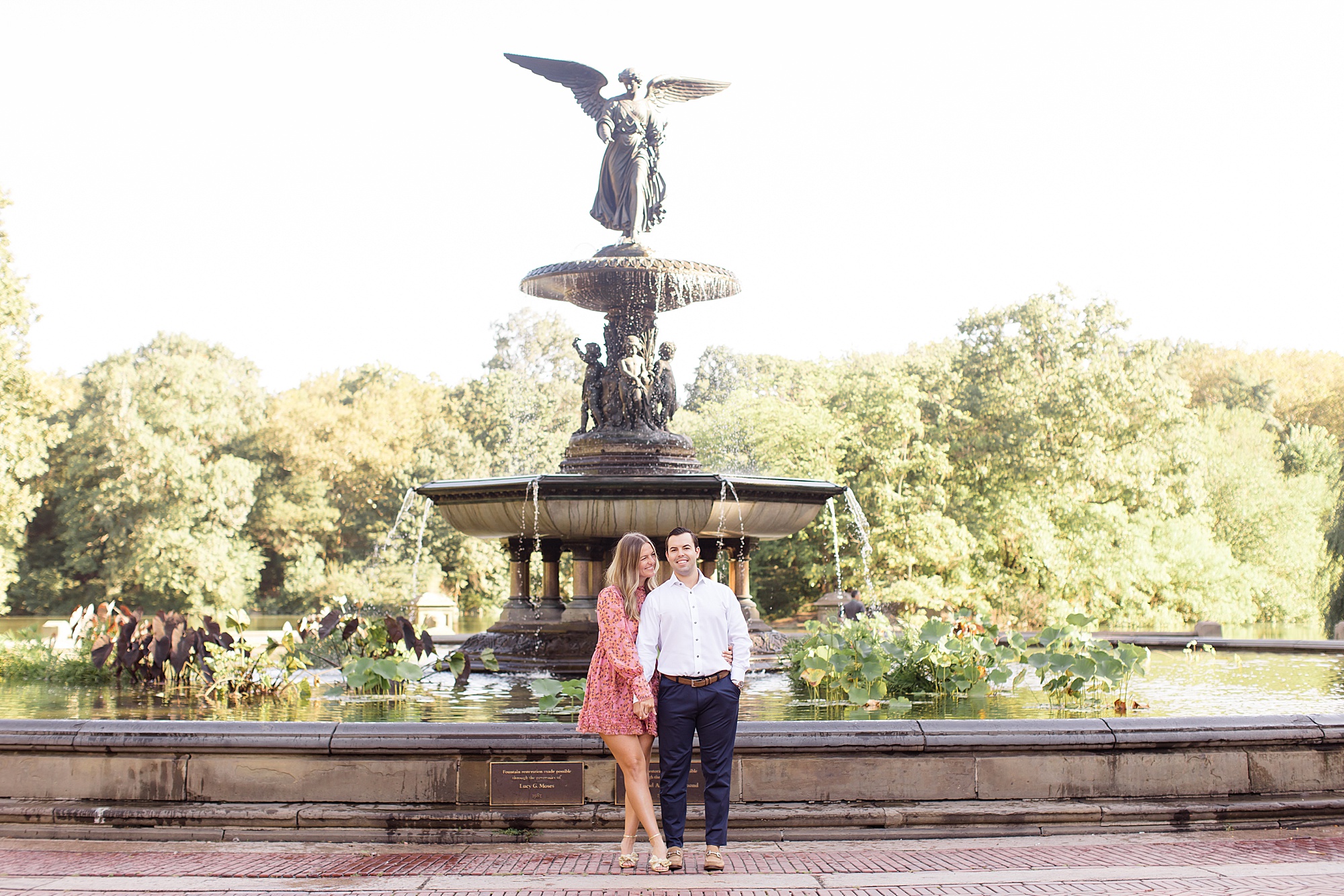 Bethesda Fountain engagement session in Central Park