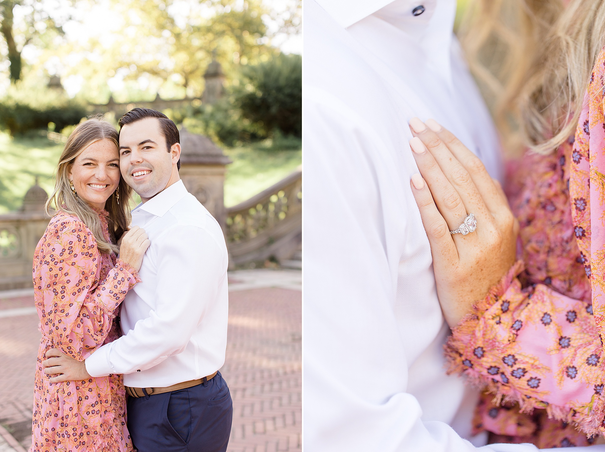 summer Central Park engagement session in New York City 