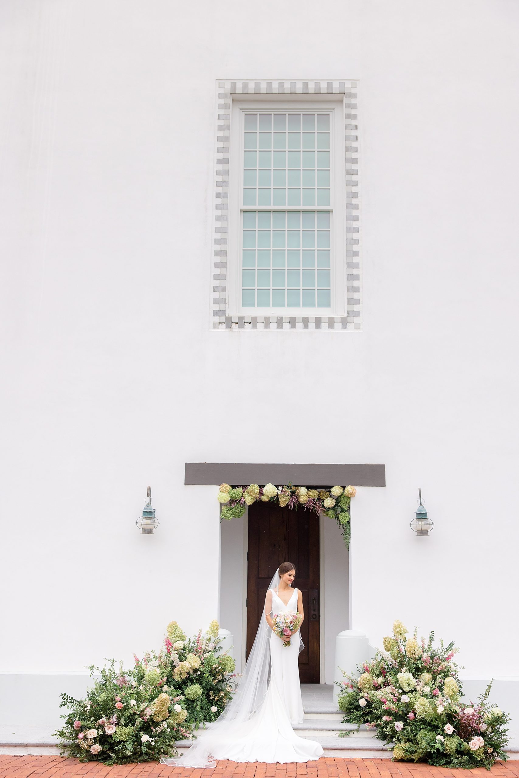 Rosemary Beach Town Hall bridal portrait in Florida