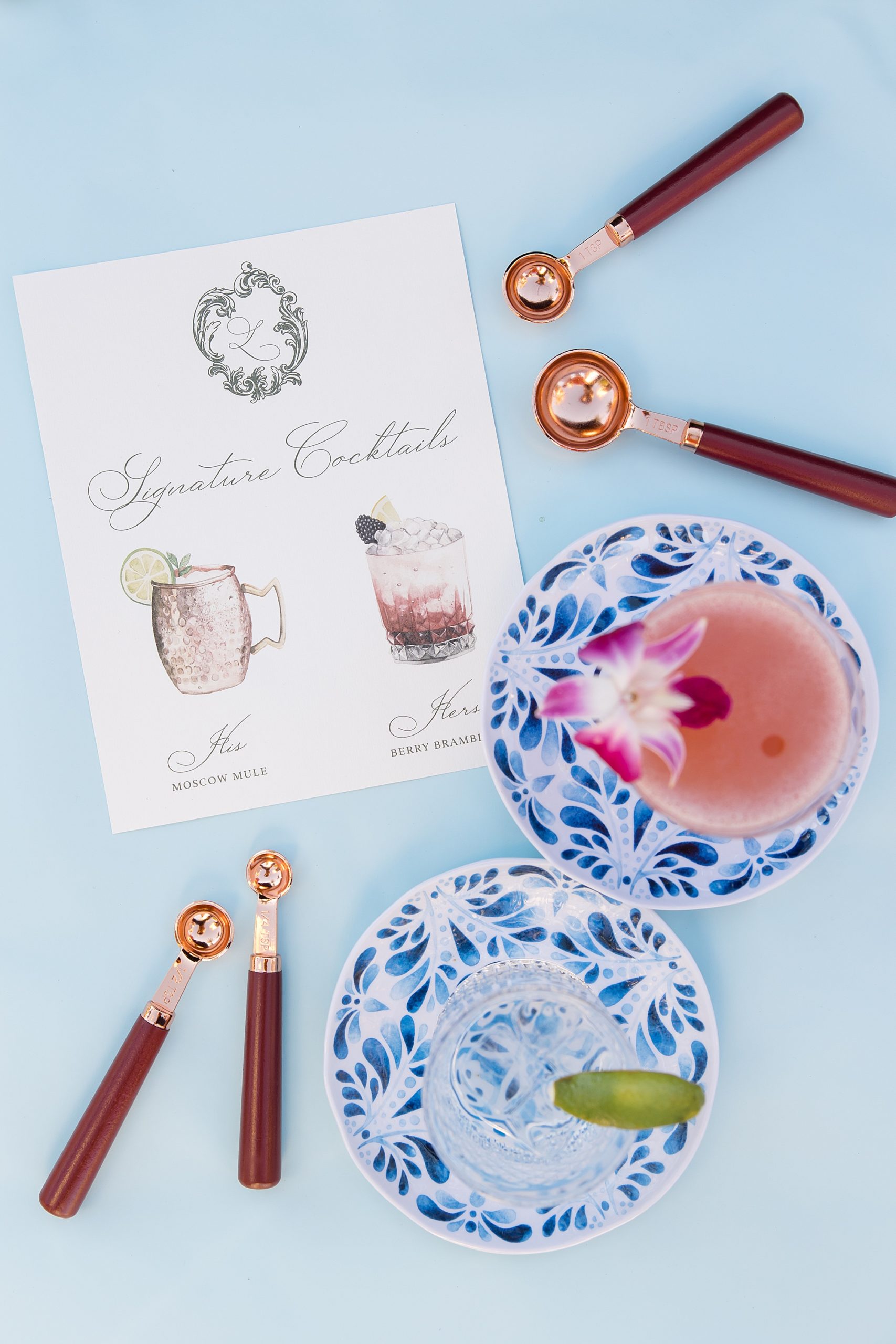 signature cocktail sign for desert inspired wedding