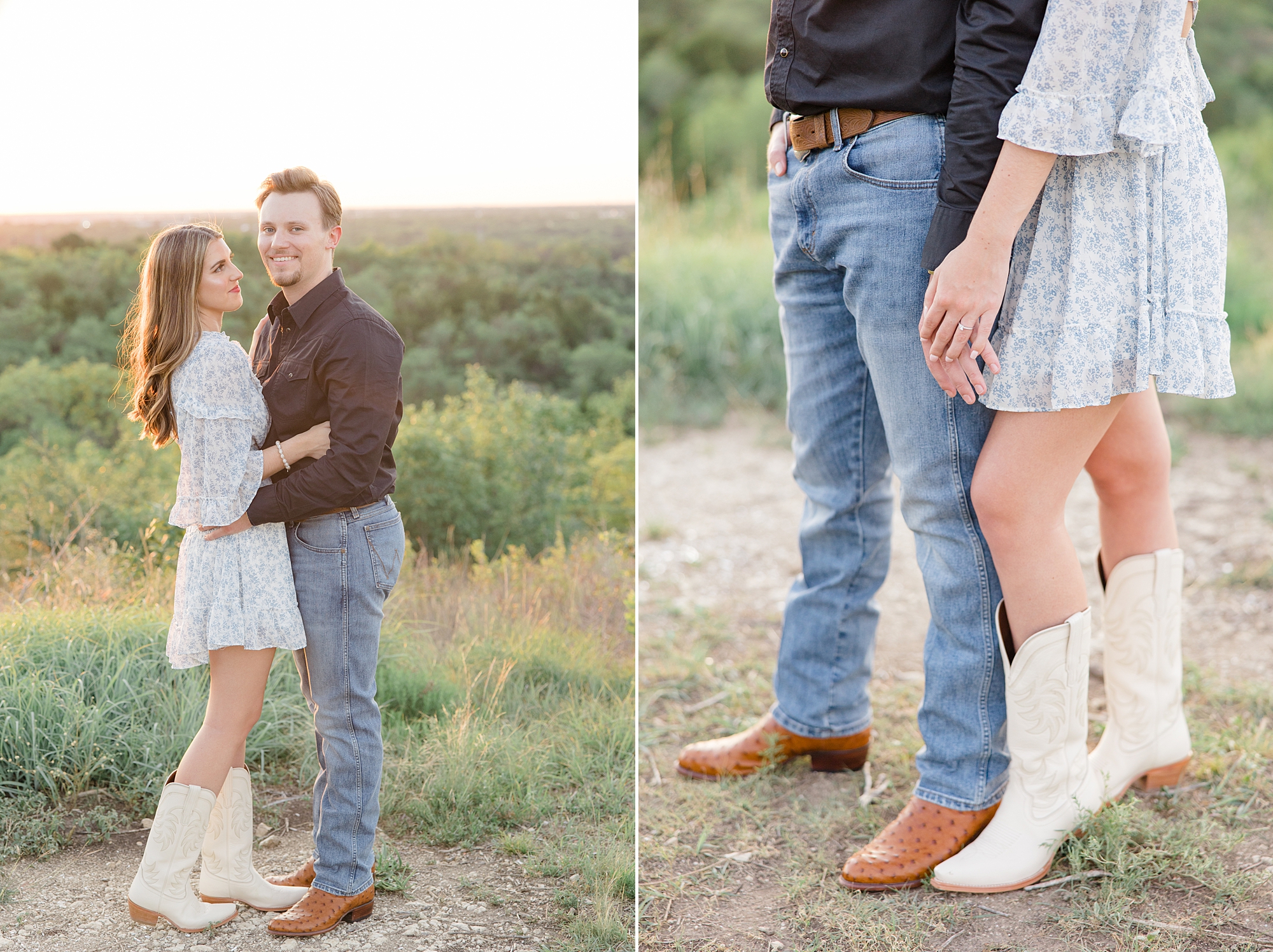 Texas couple shows off cowboy boots